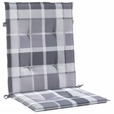  Jastuci za vrtne stolice 2 kom sivi karirani 100x50x3cm tkanine | Eponuda.ba
