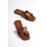 Capone Outfitters Mules - Brown - Flat