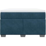 Box spring krevet s madracem tamnoplavi 120 x 200 cm baršunasti | Eponuda.com