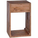  Noćni ormarić Smeđa 63 x 30 x 79 cm Čvrsto mahagonijsko drvo | shoptok.hr