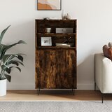  Visoka komoda dimljenog hrasta 60x36x110 cm konstruiranog drva | shoptok.hr