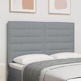 vidaXL LED pregrada Linije dizajn Svetlo siva 72 cm Tkanina | Shoptok.si