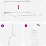 vidaXL automatska uvlačiva tenda Zelena i bijela 300x250 cm, zamjenska tkanina za tendu 3x2.5 m okvira Zelena i bijela | shoptok.hr