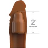 Pipedream X-TENSION Elite 2 - omotač penisa izrezan na veličinu (smeđi) | shoptok.hr