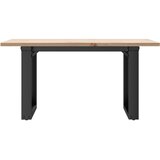  Stolić za kavu O-oblika 80x50x40 cm borovina i čelik | shoptok.hr