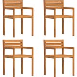 vidaXL Vrtne stolice 4 kom 50x53x80 cm Masivno drvo akacije | shoptok.hr