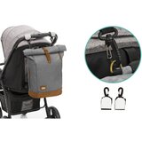 Fillikid torba/ruksak za pelene Rolltop Berlin, crna melange | shoptok.hr