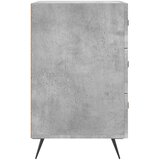  Noćni ormarić boja betona 40 x 40 x 66 cm od konstruiranog drva Siva | Shoptok.si