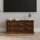 vidaXL TV omarica rjav hrast 100x35,5x45 cm inženirski les Cene