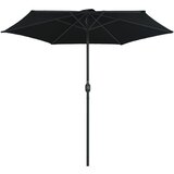  Vrtni suncobran s aluminijskim stupom 270 x 246 cm crni | Eponuda.ba