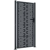  Vrtna vrata antracit boje 100x200 cm čelična kvadratna dizajna | shoptok.hr