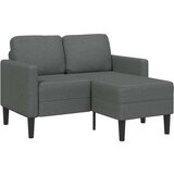 SOFA 2-sedežni kavč z ležiščem v obliki črke L Temno siva blago | Shoptok.si