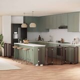 vidaXL Vrata za pse s vratašcima 12 panela sklopiva 600 cm drvo topole | shoptok.hr