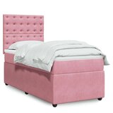 Box spring krevet s madracem ružičasti 80 x 200 cm baršunasti Cijene