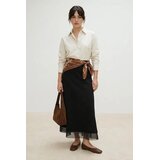 Trendyol Modest Ženska suknja Tctss26Ee00001, Crna Cene