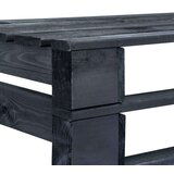  Klupa od paleta drvena crna | shoptok.hr