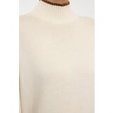 Trendyol Ecru Wide Fit Basic Color Blocked Knitwear Sweater | ePonuda.com