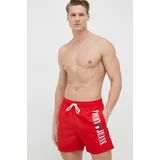 Tommy Jeans Kratke hlače za kupanje boja: crvena