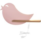 Candellux bird zidna lampa 5W led 4000K iq kids sa kablom, prekidačem i utikačem roze Cene