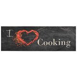  Kuhinjski tepih perivi s natpisom Cooking 60x180 cm baršunasti | Eponuda.com