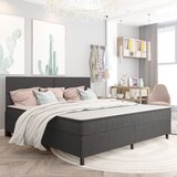 vidaXL Posteljni okvir boxspring sivo blago 200x200 cm Cene