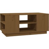 Maison Chic Klubska mizica - kavna mizica - Nizka mizica medeno rjava 90x49x40,5 cm trdna borovina, (21753698) Cene