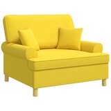 XXL fotelja s jastucima Svijetlo žuta Tkanina - Svjetložuta 85 cm | shoptok.hr