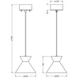 Osram Zavesni luster na kablu DECOR WAIST 1xE27/40W/230V crna | Eponuda.com
