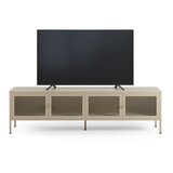 Marckeric Krem metalna TV komoda 160x50x35 cm Fayna – | shoptok.hr