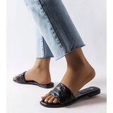 Gemre Black flat sandals Amalie | Shoptok.si