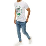 DStreet T-shirt męski z nadrukiem biały | Shoptok.si