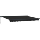 vidaXL Ročna retraktibilna tenda antracit 450x300 cm | Shoptok.si