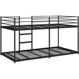  Krevet na kat bez madraca crni 80x200 cm čelik | shoptok.hr