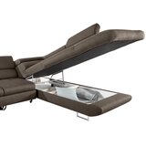 Hom`in KOTNA SEDEŽNA GARNITURA, tkanina rjava | Shoptok.si