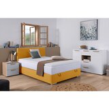 CARRYHOME POSTELJA Z VZMETNICO 140 cm x 200 cm , tekstil barve karija | Shoptok.si