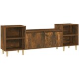TV ormarić boja dimljenog hrasta 160x35x55 cm konstruirano drvo | shoptok.hr