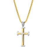 IZMAEL Ogrlica NC-22863 - Srebrna / Zlata | Shoptok.si