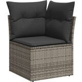  8-dijelni set vrtnih sofa od poliratana s jastucima sivi | shoptok.hr
