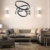  LED prigušiva luster na sajli LED/86W/230V 3000K crna | Eponuda.com