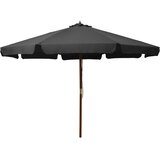  Vrtni suncobran s drvenom šipkom 330 cm antracit | shoptok.hr