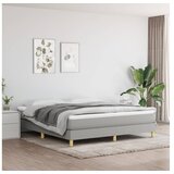  S oprugama i madracem svjetlosivi 180x200 cm od tkanine | shoptok.hr