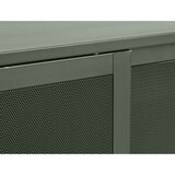 Unique Furniture Tamno zelena metalna niska komoda s kliznim vratima 160x75 cm Veep – | shoptok.hr