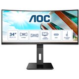 AOC Monitor 34” AOC CU34P2A Black VA, 21:9, 3440×1440, 100Hz, 4ms, 300 cd/m2, 3000:1, HDMI*2, DP, USBhub, 3Wx2, vesa | Eponuda.ba