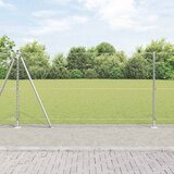  Heksagonalna ograda s betonskom osnovom 10 x 1,2 m Srebrna | shoptok.hr