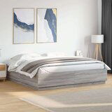 vidaXL Posteljni okvir siva sonoma 180x200 cm inženirski les | Shoptok.si