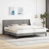  Okvir za krevet Svijetlo siva 200 x 200 cm Baršun - Svjetlosiva 200 x 200 cm | shoptok.hr
