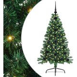 vidaXL Umjetna preddekorirana božićna jelka Zelena 120 cm PVC | Shoptok.si