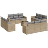 Maison Chic Seti vrtnega pohištva - Vrtna garnitura - Vrtni pohištvo set 13-delna z blazinami bež poli ratan, (21810082) | Shoptok.si