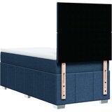 vidaXL Krevet s oprugama i madracem plavi 90 x 200 cm od tkanine | shoptok.hr