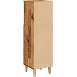 vidaXL Kopalniška omarica starinski les 30x30x100 cm inženirski les | Shoptok.si